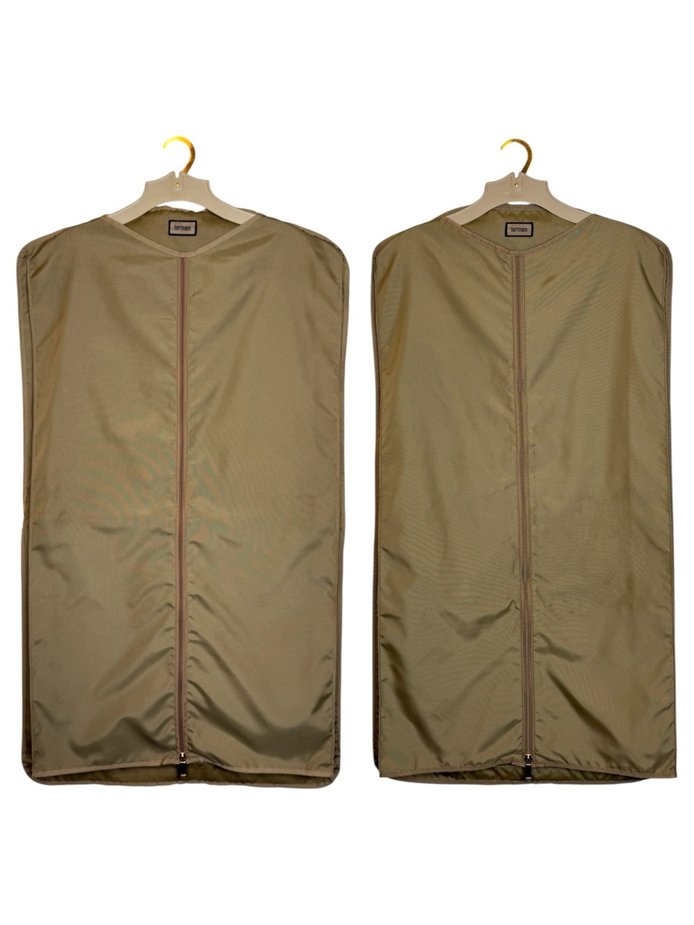 Set of 2 Vintage Hartmann Zip Up Hanging Garment Suit Travel Bags Bifold Trifold